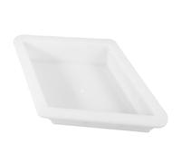 JEWEDECO White Brick Mould for Concrete with Non-Slip Diamond Pattern, Simple to Use Pp Paver Mold for Patios and Commercial Projects, Versatile Walk Path Maker for Garden and Outdoor DIY