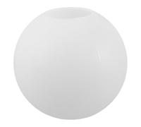 JEWEDECO White Globe Ceiling Lamp Shade 20cm Pe Material Waterproof and Shatterproof Decorative Light Cover for Commercial Spaces and Living Rooms Modern Interior Lighting
