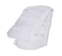 JEWEDECO White Mesh Cage Cover Elastic Bottom Skirt Seed Catcher Net Preventing Messy Scatter and Pet Products