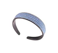 JEWEDECO Wide Headband Diamond Headband Crystal Hair Loop Wedding Accessory for Women Girls Bridesmaid Banquet Party