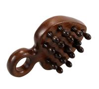 JEWEDECO Wide Tooth Comb that Does Not Damage the Scalp Natural Wood Sturdy Brown Wooden Comb for Scalp Massage and Hair Care for Travel Use and Home Use