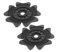 JEWEDECO Wiper Installation Arm Car Hole Universal 2pcs Covers Black Pvc Material 9mm Hole Diameter Enhanced Easy Most Cars