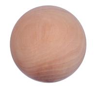 JEWEDECO Wood Ball Blank Solid Wooden Ball Wood Crafts Round Shape Smooth Surface Pre-Polished Decoratable for Architectural Works and Crafts