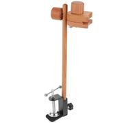 JEWEDECO Wooden Craft Sewing Hoop Stand with Table Edge Clamp, Securely Holds Embroidery Frames, Versatile and Compact Design for Cross Stitch Needlework and Embroidery Supplies