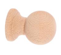 JEWEDECO Wooden Finials Classic Roman Bridge Design round Solid Wood Decorative Finials Versatile Decorative Use Khaki Colour for Commercial Spaces and Home Decor