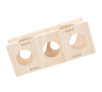 JEWEDECO Wooden Hamster Tunnel Toy with Smooth Surface and No Burr Features, Small Pets Hideout for Exercise and Pet Cage Use, Guinea Pig and Chinchilla Play Tunnel
