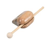 JEWEDECO Wooden Percussion Instrument for Boys and Girls Compact Rhythm Block with Mallet for Early Education Relaxation and Coordination Development Musical Play