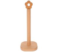 JEWEDECO Wooden Scrunchie Holder and Hair Accessories Stand for Vanity Or Dressing Table, Versatile Use with Sleek Modern Design, Sturdy Khaki Wood Organizer for Bracelets and Hair Ties
