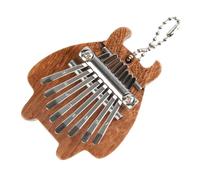 JEWEDECO Wooden Thumb Piano Keys Jooleer Kalimba Portable Fingertip Piano Small Kalimba Rope