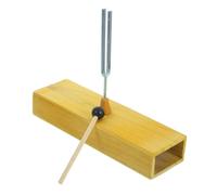 JEWEDECO Wooden Tuning Fork Resonance Box Instrument Tuner Acoustics Vibration Experiment Kit for Music Instruments Science Learning Random Color