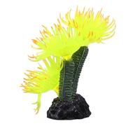 JEWEDECO Yellow Decorative Artifact Coral for Aquarium and Fish Artificial Coral Resin Material, Safe for Fish Tanks, Does Not Contaminate Water for Aquatic Landscape