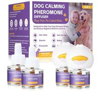 Jeweeio 6-In-1 Dog Calming Pheromone Diffuser 2 Plug in + 4 Refills