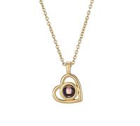 Jeweidea Heart Photo Projection Necklace Personalized Engraving Projection Image Pendant Silver Necklace for Her/Women/Girlfriend/Mother Jewelry Birthday Valentine's Day (Gold)