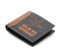 Jeweidea Personalised PU Leather Wallets for Men Photo Wallet Engaved Name Card Holder Wallet Money Saving for Dad Father Father's Day (Name 5)
