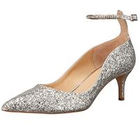 Jewel Badgley Mischka Women's Jamila Pump, Silver Glitter, 6 UK