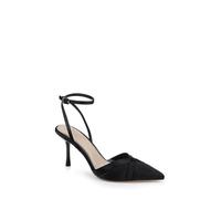 Jewel Badgley Mischka Women's Parklyn, Black Satin, 7.5 UK