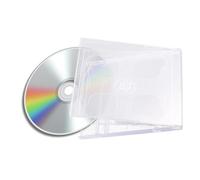 Jewel Cases For Cds 10Pcs Cd Disk Storage Case Standard Plastic Dual Disc Clear Jewel Cases Empty Replacement Portable Media Case Cd Box