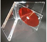 Jewel CD Cases DOUBLES 5.2mm Clear Tray(25)
