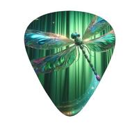 Jewel-Dragonfly 12 Pack Guitar Picks With 3 Thicknesses And Storage Box, Abs Plectrums For Electric Bass Guitar Players