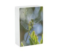 Jewel Dragonfly Cigarette Case Stylish Lightweight Pocket Holder Case for Smoke Waterproof Cigarette Dispenser Cigarettes Accessories for Outdoor Camping Hiking