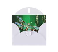 jewel dragonfly Greeting Card With Envelope, Birthday Card, Christmas Card, Invitation Card, 3 Colors