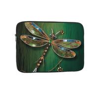 Jewel Dragonfly Laptop Sleeve for Women Men, 13 Inch Waterproof Laptop Bag Lightweight Notebook Computer Cover Bag