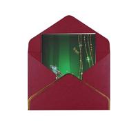 jewel dragonfly print Christmas Card,Happy Holiday Card,Single Panel Blank Card with Envelope 4.5" x6.2",