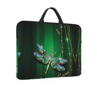 Jewel Dragonfly Print Protective 14 Inch Laptop Case,Laptop Sleeve With Handle Compatible,Carrying Computer Bag