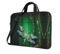 Jewel Dragonfly Printed Waterproof Laptop Case Ultra-Thin Portable One-Shoulder Laptop Bag 600d Oxford 13in/14in/15.6in