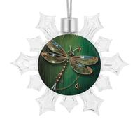 Jewel Dragonfly Snowflake Decorations,Christmas Decorations Christmas Indoor Winter Wonderland Decor Hanging Ornaments for Xmas Tree Winter New Year Party Supplies