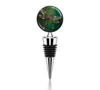 Jewel Dragonfly Wine Stopper Reusable Silicone Bottle Stopper Cork Leak Proof Wine Saver Sealer Keep Fresh Bottle Preserver Plug Accessories for Beverage Champagne