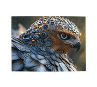 Jewel Eagle Wooden Puzzle 500 Piece Jigsaw Puzzle for Adults Challenging Puzzle for Game Size 15"x20.4"