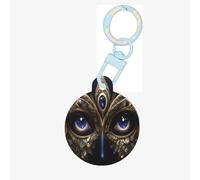 Jewel Eye Dog Tags Round Pet Tag,Acrylic Pet ID Tags Durable and Stylish,Perfect for Small to Large Pets