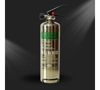 Jewel Fire 2L Water Mist Fire Extinguisher - Stainless Steel | 8A 8B 25F | Ideal for Home, Kitchen & Electrical Fires