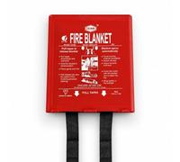 Jewel Fire Blanket 1m x 1m in Rigid Case | BS EN 1869 Kitemarked Kitchen Fire Blanket | Wall Mounted Fire Safety Blanket for Home, Kitchen, Caravan, BBQ & Holiday Lets