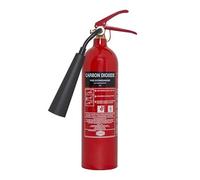 Jewel Fire Group 2KG CO2 Fire Extinguisher - Class B and Electrical Fires, BS EN3 UKCA Certified, Frost-Free Horn and Wall Bracket Included