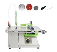 Jewel Polishing Grinding Machine, Multifunction Stone Cutting Polisher with Mechanical Handle, 1380W Rock Faceting Machine, 500-7000RPM Jewelry Polishing Bench