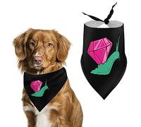 Jewel Snail Color Dog Bandanas Triangle Dog Bibs Cute Pet Scarf Kerchief for Small Medium Large Pet