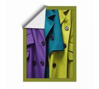 Jewel Tone Tailoring Modern Unframed Wall Art Print A3 (42×29.7cm), Wall Decor for Living Room, Bedroom, Office & Home, Art Gift