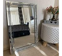 JEWEL WALL MIRROR LOOSE DIAMANTE NEW CRYSTAL DECOR MIRROR GIFT 60CM x 40CM