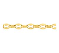 Jewelco London 14k Gold-Plated Stainless Steel Chain Necklace 18" 45cm - STN0007GP