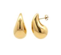 Jewelco London 14k Gold-Plated Stainless Steel Drop Earrings - STE0002GP