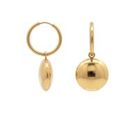 Jewelco London 14k Gold-Plated Stainless Steel Drop Earrings - STE0005GP