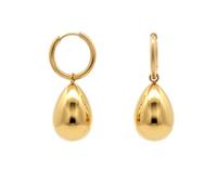 Jewelco London 14k Gold-Plated Stainless Steel Drop Earrings - STE0007GP