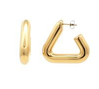Jewelco London 14k Gold-Plated Stainless Steel Drop Earrings - STE0009GP
