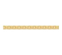 Jewelco London 14k Gold-plated Sterling Silver 6mm Gauge Byzantine Bracelet - 7.5 inch 19cm - 7.5 inch