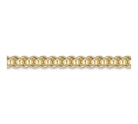 Jewelco London 14k Gold-plated Sterling Silver 7mm Gauge Rollerball Bracelet - 7.5 inch 19cm - 7.5 inch