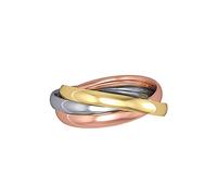 Jewelco London 18ct 3 Colour Gold Russian Wedding Ring | Size: Large Jewelco London Multicolor L