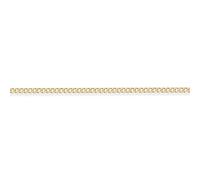 Jewelco London 9ct Yellow Gold - Premium Quality Curb Pendant Chain Anklet - 2.1mm gauge 5 inch
