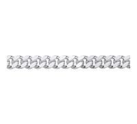 Jewelco London Gold Plated Sterling Silver Miami Cuban Diamond Cut Chain